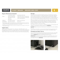 Keurig K-2500 Commercial Professional Single Serve Coffee and Tea Maker pg 15